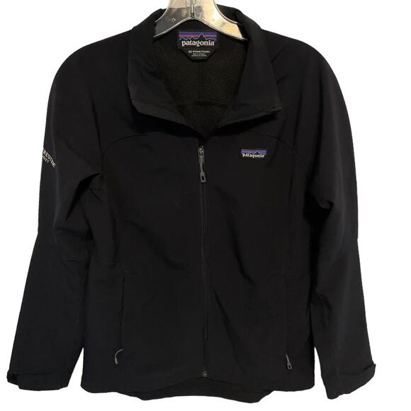 Patagonia Soft Shell Windblock Jacket Womens XS Black Full Zip Outerwear Casual - Picture 1 of 7